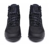 Чорні нубукові  зимові черевики