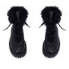 Чорні шкіряні  зимові черевики