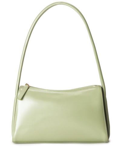 Зелена шкіряна маленька жіноча сумка