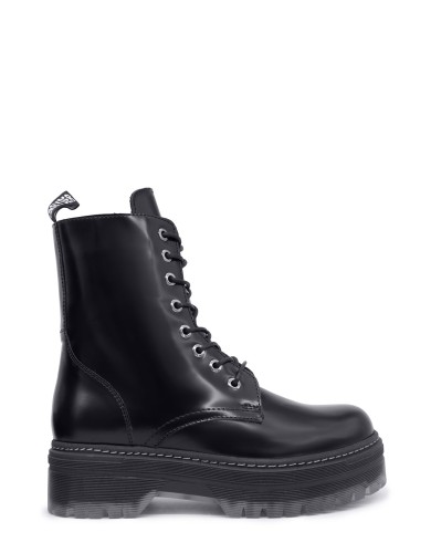 Черные кожаные демисезонные ботинки