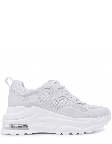 Білі нубукові  демісезонні кросівки