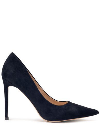 Чорні  демісезонні туфлі на підборі