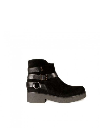 Чорні  замшеві  демісезонні  черевики