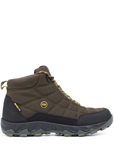 Хаки текстильные демисезонные ботинки