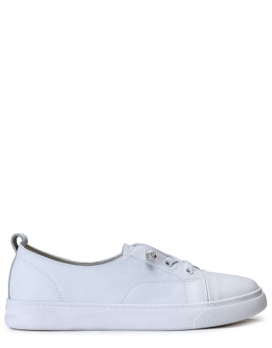 Білі шкіряні демісезонні кеди