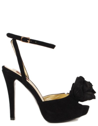 Чорні  босоніжки