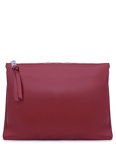 Червона шкіряна маленька сумка