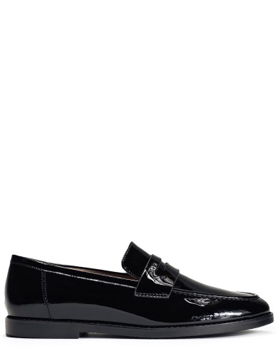 Червоні  лакові  демісезонні лофери