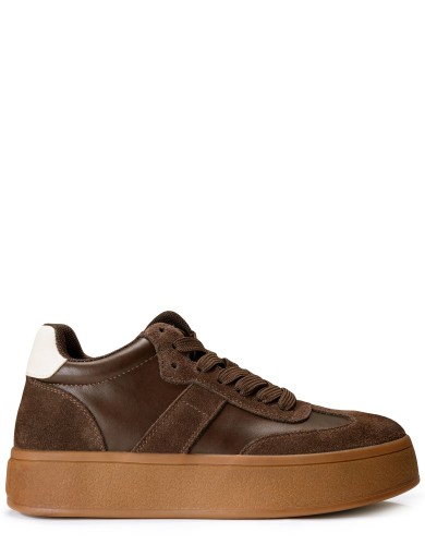 Коричневі  демісезонні кеди