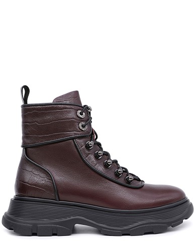 Кожаные демисезонные ботинки