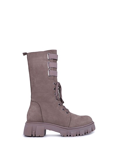 Бежевi нубукові  демісезонні  черевики 