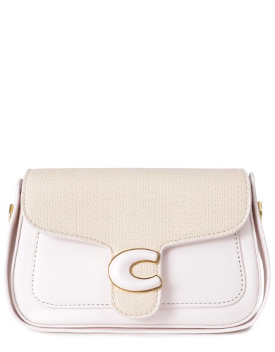 Белая  маленькая женская сумка