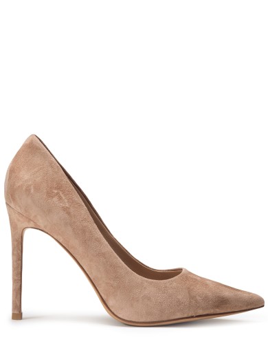 Бежеві  демісезонні туфлі на підборі