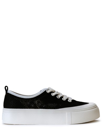 Чорні  текстильні  літні  кеди