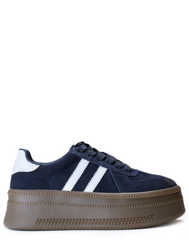 Сині  замшеві  демісезонні  кеди