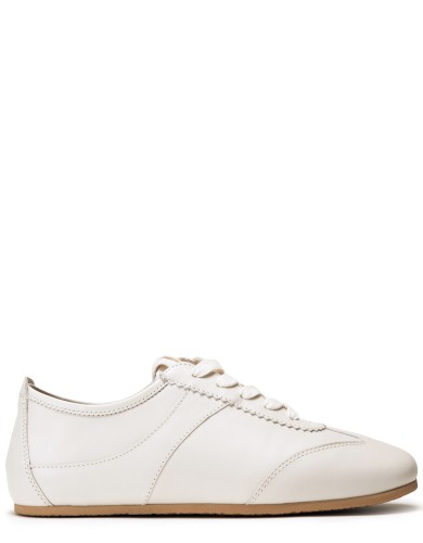 Белые кожаные демисезонные  кеды