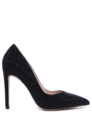 Черные замшевые демисезонные  туфли на каблуке 