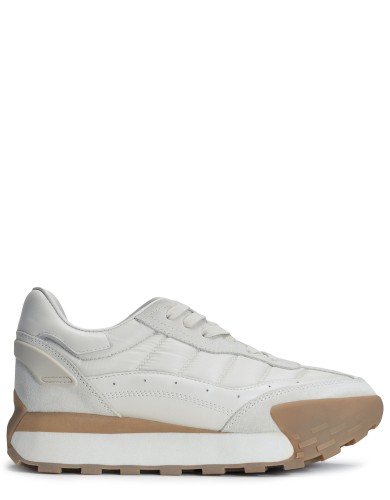 Білі шкіряні  демісезонні кросівки