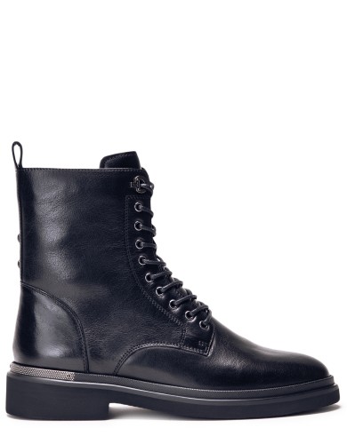 Чорні  шкіряні демісезонні  черевики 