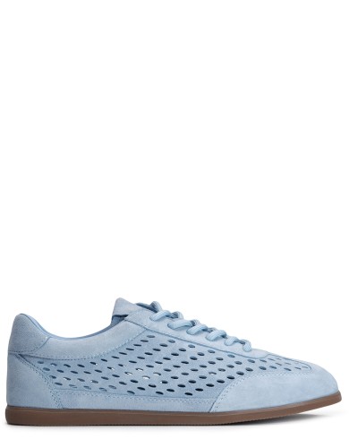 Блакитні  замшеві  літні  кеди