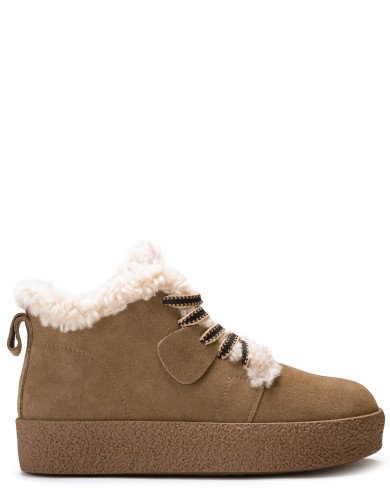 Хакі замшеві  зимові черевики 