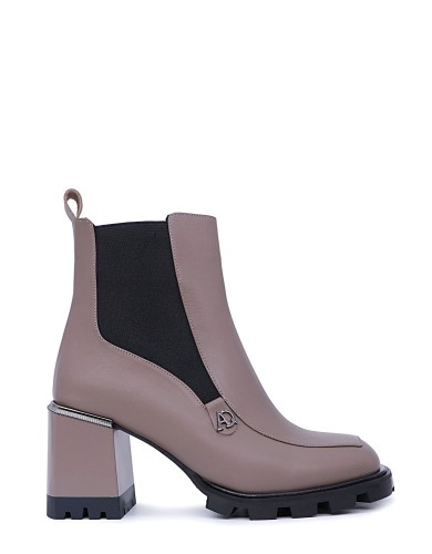 Серые  демисезонные ботинки