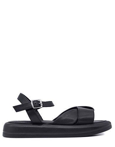 Черные кожаные сандалии