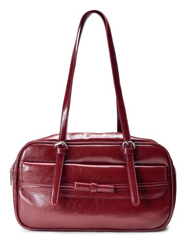 Красная  средняя женская сумка