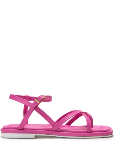 Розовые кожаные сандалии