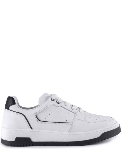 Белые кожаные демисезонные  кеды