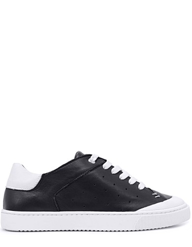 Чорні  шкіряні літні  кеди