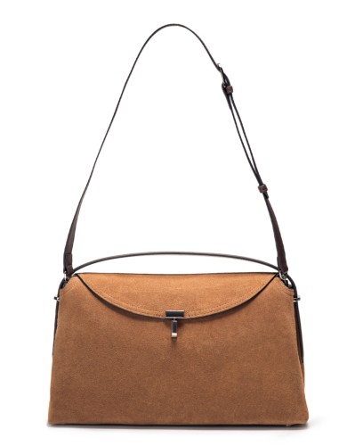 Коричнева  середня жіноча сумка