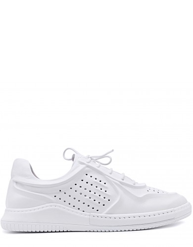 Білі шкіряні літні  кеди