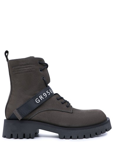 Хаки нубуковые демисезонные ботинки