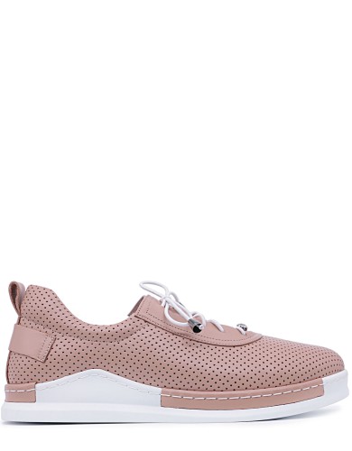 Кожаные летние кеды