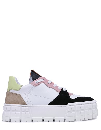 Разноцветные кожаные демисезонные  кеды