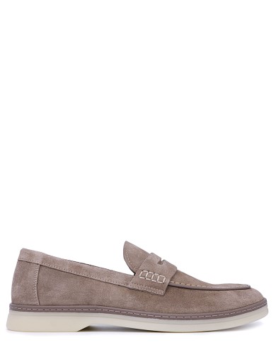 Бежевые  демисезонные лоферы