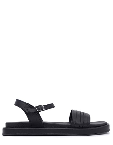 Черные кожаные сандалии