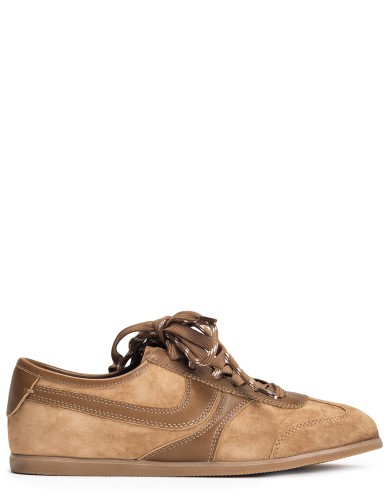 Рыжие кожаные демисезонные  кроссовки