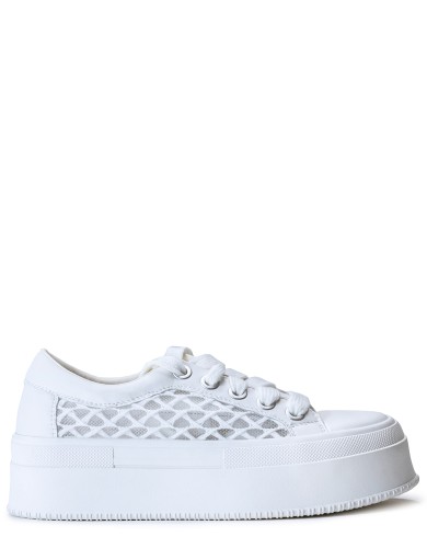 Білі шкіряні  літні  кеди