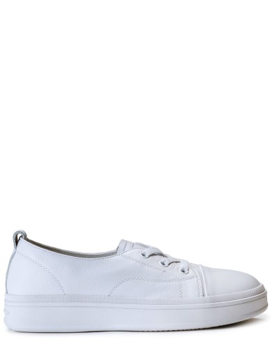 Білі шкіряні демісезонні кеди