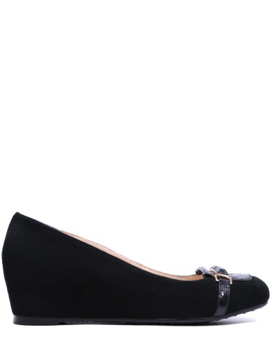 Черные  демисезонные туфли