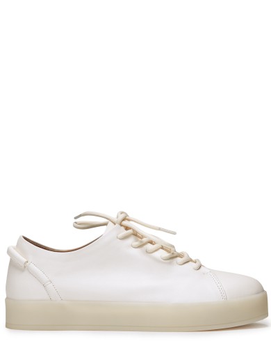 Белые кожаные демисезонные  кеды