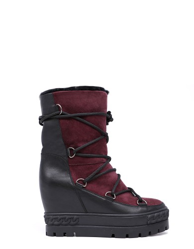 Різнобарвні шкіряні  черевики зимові