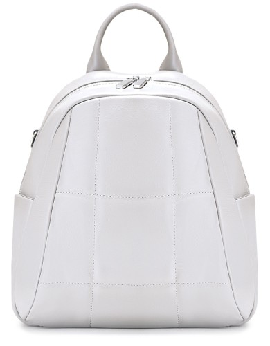 Серый кожаный рюкзак