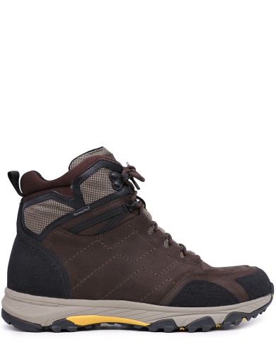 Коричневые нубуковые демисезонные ботинки