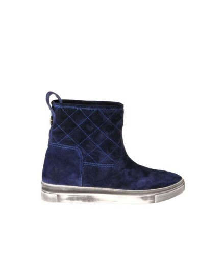 Синие  зимние ботинки