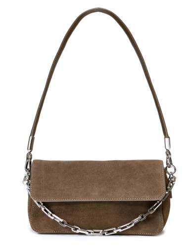 Замшева маленька жіноча сумка