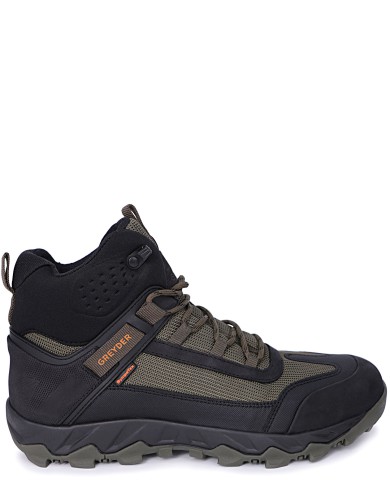 Хаки нубуковые демисезонные ботинки