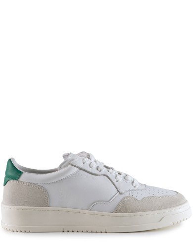 Белые кожаные демисезонные кеды